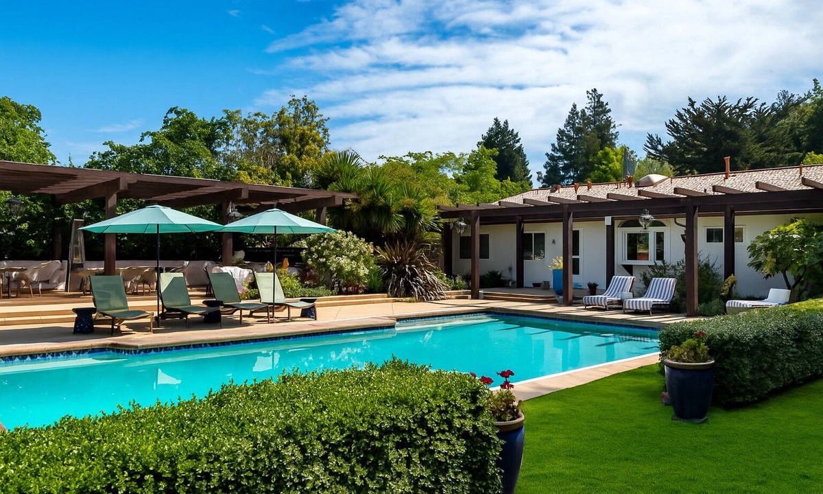 Soquel House | Coastal creekside family-friendly retreat: pool, spa, campfire, walkable