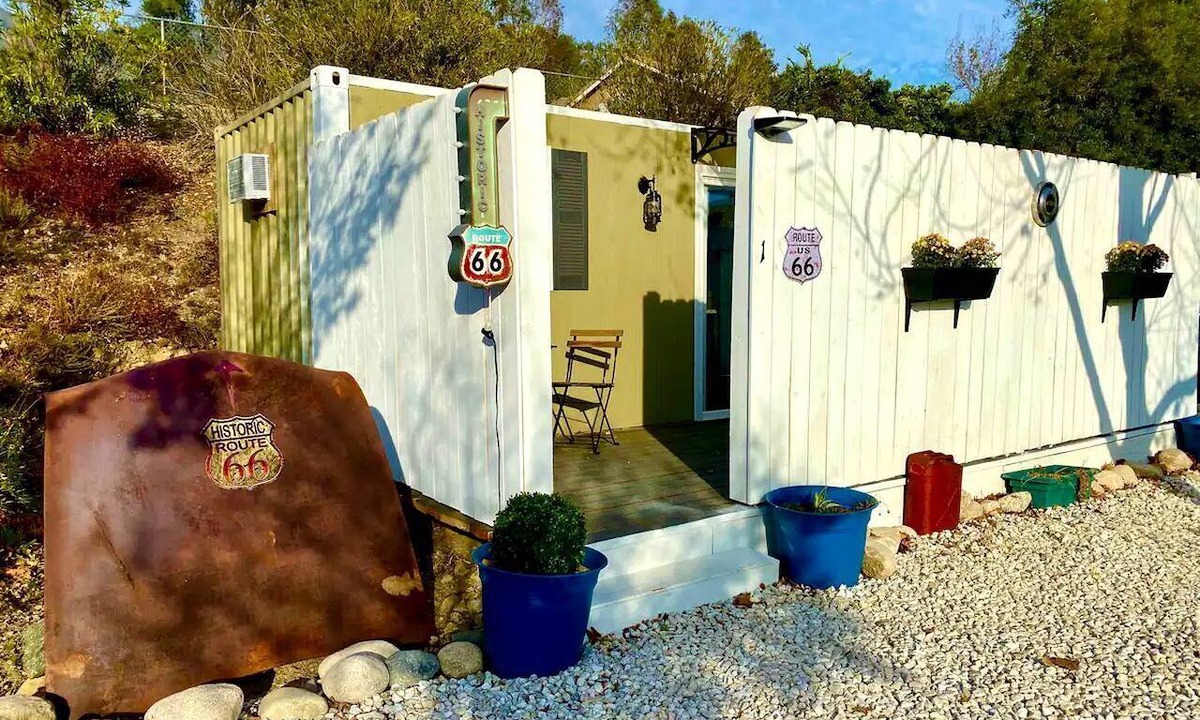 Arrowhead Farms Cabin | Cozy Container in Devore Heights, California, for Glamping Getaways on Route 66