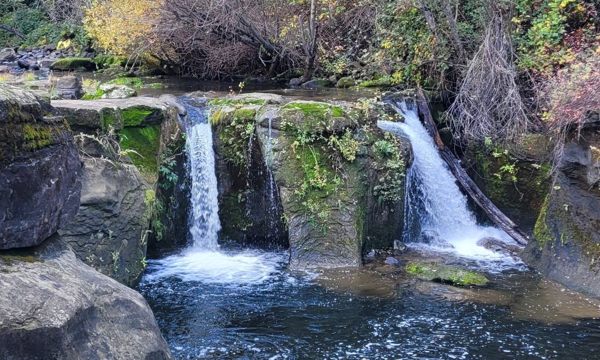 Shasta County House | Creekside Mountain Home w/private waterfall & farm. Near Lassen, Burney, Shasta.