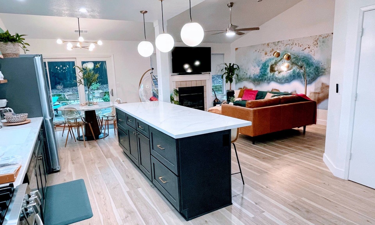 North Hilltop House | Emerald House - striking, remodel in tranquil, central neighborhood