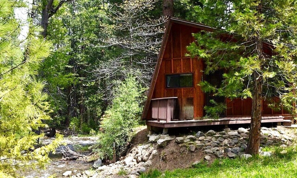 Susanville Cabin | Forest A-Frame Cabin | Gold Run Creek Frontage | High-Speed WiFi | 10 Wooded Acres