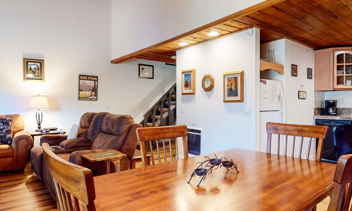 Mammoth Lakes Condo | Large Condo, Rustic Décor & Private Balcony. Right Across from The Village