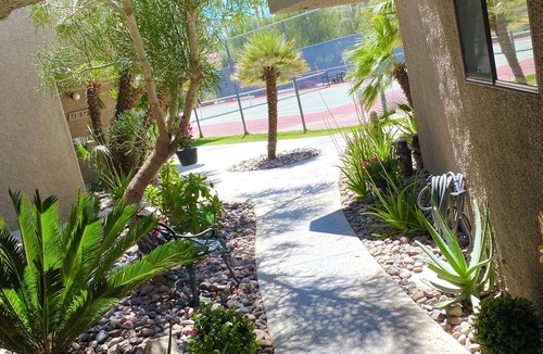 Magnesia Falls Cove Condo | 2-bedroom condo-Fun Colorful-Fabulous Rancho Mirage- AC, pools, hot tubs, tennis