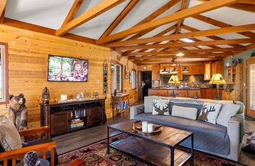 Pine Cove House | Architectural Idyllwild Retreat | Views, Hot Tub, Koi Pond, Dog Friendly