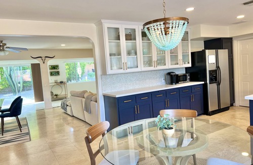 Chino Canyon House | Boho-chic, Salt water, Poolside Firepit, Al-fresco dining