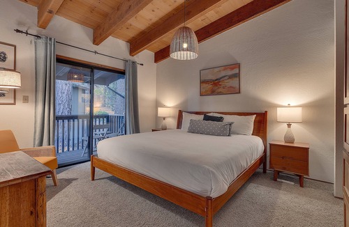 Incline Village House | Charming Tahoe Retreat with Warm Wood Beams and Outdoor Seating | Twin Peaks One