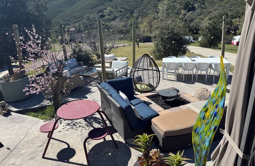 Santa Clarita Cabin | Cozy cabin on private 30 acres ranch w/epic lake views, hot tub, pool, sauna
