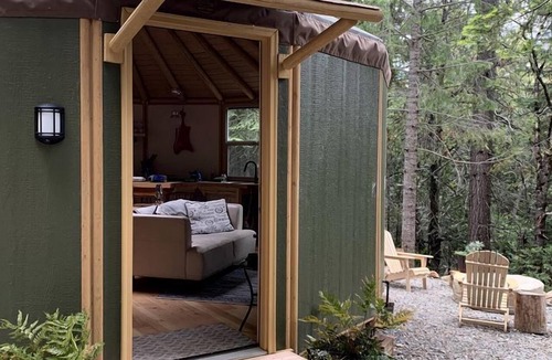 Weed Cabin | Cozy Yurt in the Woods for a Romantic Off-Grid Escape near Weed, California