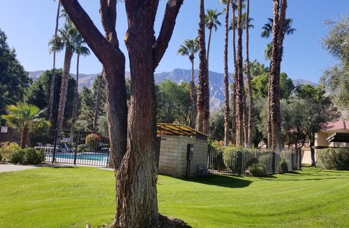 Racquet Club West Condo | Desert Retreat across from the famous Tram.