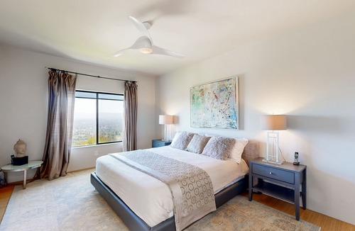Loyola House | Dog-friendly bay-view home with deck, private saltwater pool, fireplaces, grill