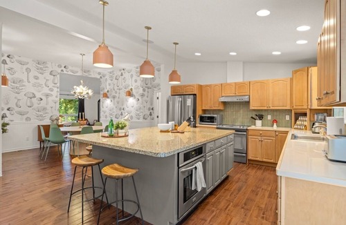 Husum House | Dog-Friendly Creekside Home w/Hot Tub, Game Room. 15 minutes to town