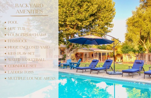 Kenwood House | Family Fun Retreat in Wine Country - Epic Game Room - Pool - Spa