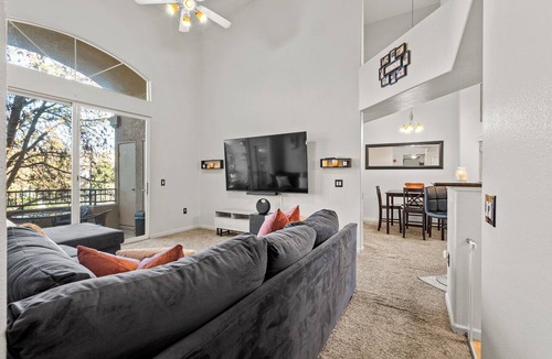 Natomas Park Condo | Furnished 2bd 2ba Condo w/Loft & Garage in Gated Community w/Pool & Gym