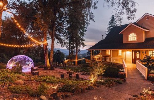 Oakhurst Cottage | Hidden Forest Castle - Dome, Spa, Sauna, Views, Games, Movie Theater