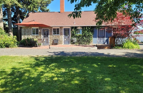 Spokane Valley House | Idyllic Cottage Memory Making with Pool & Outdoor Fireplace under the Gazebo,