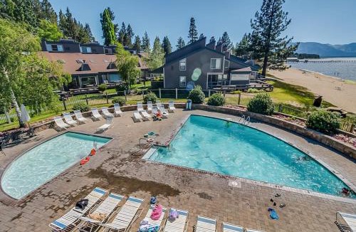 South Lake Tahoe House | Lakeside modern villa with fireplaces resort amenities grill WD & internet