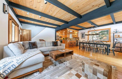 Tahoe Pines House | Lakewalk Lodge on the West Shore by Tahoe Getaways - Luxury Cabin, Dog Friendly, Sauna & HOA Beach