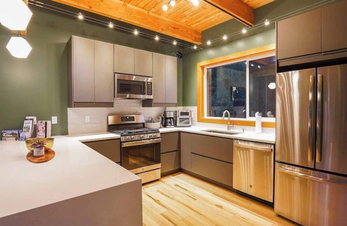 Glacier Ski Chalet | Luxe Summer Chalet with Hot Tub,Foosball,Mtn Views