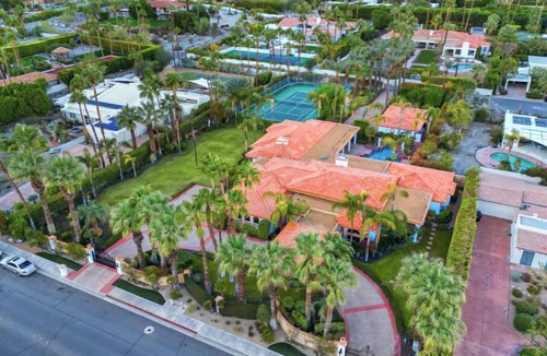 Old Las Palmas House | Palm Springs Luxury Tennis Estate sleeps 12 pool! luxurious, long term rentals