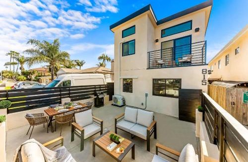 North Pacific Beach House | PB Beach Compound - 2 New Homes Steps to Sand