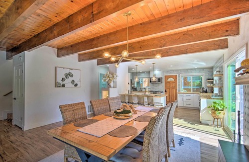 Crestline Cabin | Picturesque Cabin: 2 Balconies, Walk to Lake!