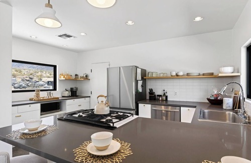 Chino Canyon House | Pool + Spa + Bar | Mountain Views + Mins to Aerial Tramway | Casa del Cielo