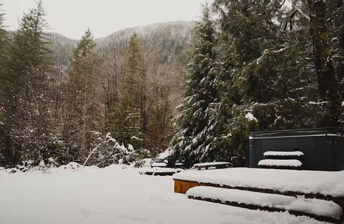 Index Cabin | Ramblin' Rose Riverfront, Hot tub, Pet frdly, Cozy