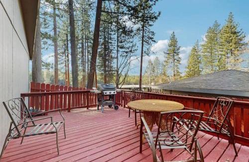Rancho Bijou House | Retro-Modern Tahoe Retreat with Vinyl Record Player Grill Deck Fooseball