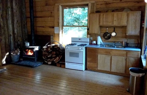 Nevada City Cabin | Rustic Woodland Log Cabin with Wood-Burning Stove in Nevada City, California