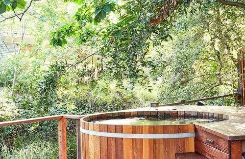 Mill Valley House | Spectacular Japanese Modern Designer Home — Hot Tub and Zen Garden