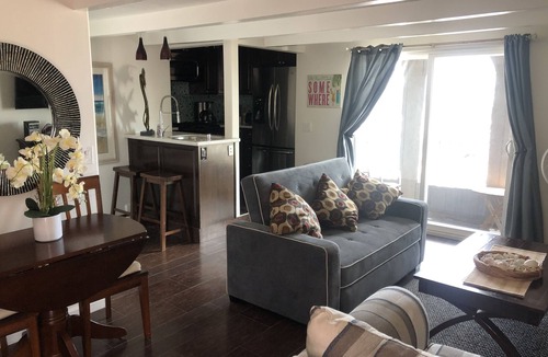 Mission Beach Apartment | Steps to the Beach, located at the Boardwalk and across from Belmont Park