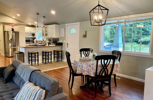 Issaquah House | Sungri-La ☀ tranquil one-acre backyard with mountain views, next to a river park