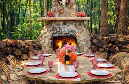 Meiners Oaks House | Tropical Western Ranch, Families & Friends 3-day Ok ! Yoga Studio