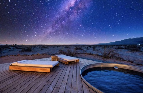 Wonder Valley Cabin | Unique cozy retreat near Joshua Tree Park Pool/Hot tub