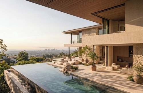 Trousdale Estates Villa | Villa Lisa By LuxJB 🏆 10 Bdr 20 Guests 🏆 Pickleball Court & Panoramic Views