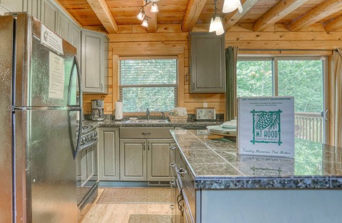 Zigzag Cabin | Zigzag Mountain Lodge, family getaway, fireplace, BBQ, hot tub, dog friendly