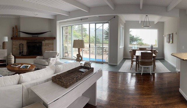 Beach Front Coastal Home with Beautiful Garden and Ocean Views