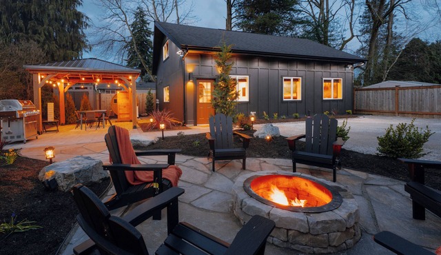 Boutique Stay w/Covered Patio, Sauna, AC, Attic Hideaway + Mins to Water