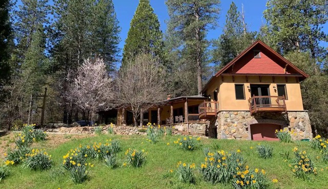 Designer's Spacious Nature Retreat Close To Town with AC, & WiFi in Nevada City