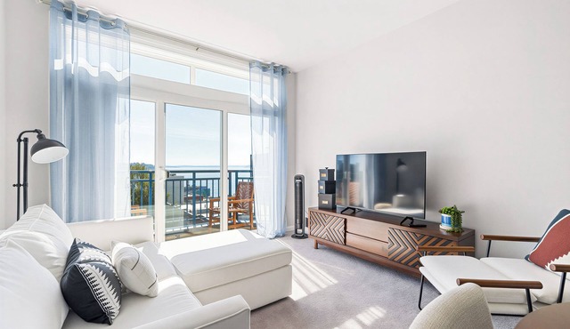 Elliott Bay View Condo Near Everything and Seattle Center with AC and More!