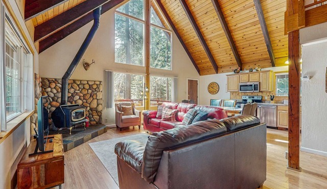 Enchanting alpine chalet with lots of room, deck, & grill - prime location