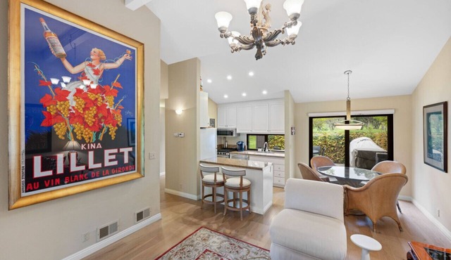 Fairway Living | BBQ + Firepit + Golf Course View in Napa