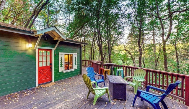 Forestville Dog-Friendly Forest Cabin with Hot Tub