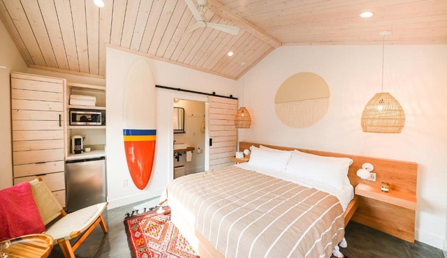Funboard Room includes King Bed and Mini Kitchenette