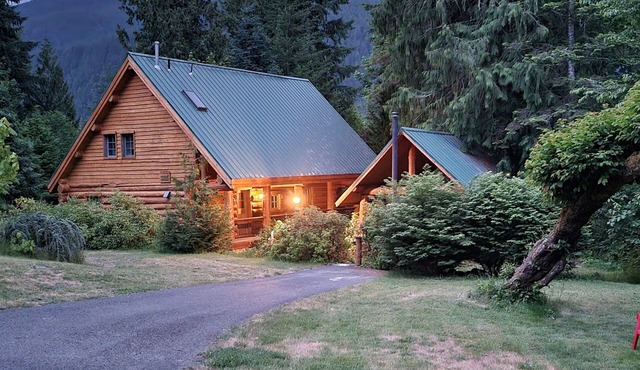 Hand-Scribed Log Home Pet-friendly, Hot Tub, AC, WIFI, Seasonal River Access