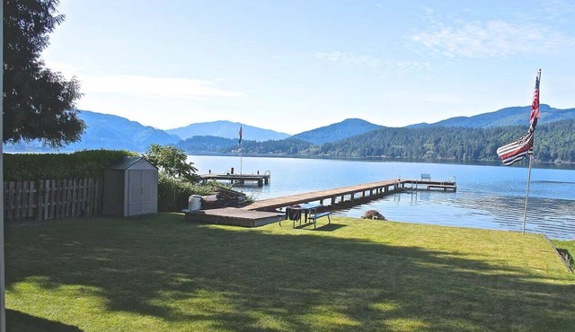 Lake Whatcom waterfront home with panoramic views.