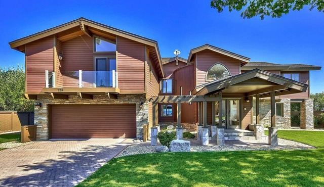 Lakefront Tahoe Keys Home with 100 ft of Private Sandy Beach
