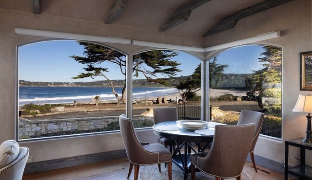 Located on Carmel’s most exclusive street overlooking Carmel Beach.