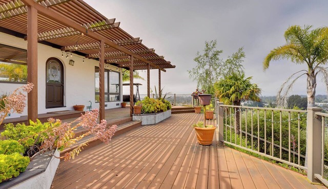 Ocean View + Private Garden: Santa Cruz Home