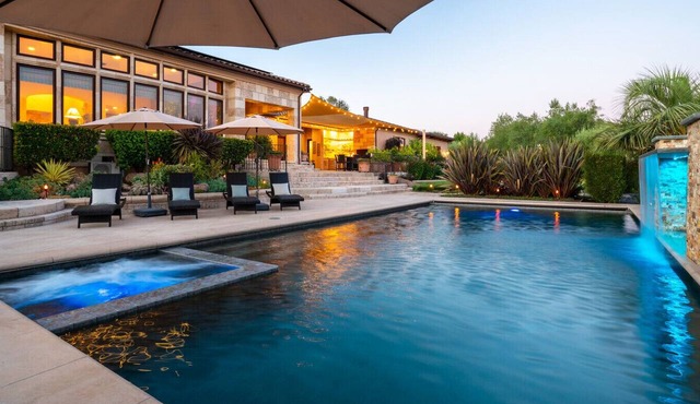Resort Pool, Spa & Waterfall | Santa Rosa | Valley Views | 4 BR | Sleeps 8